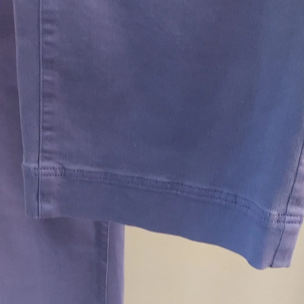 J JILL Wide-Leg Classic Cropped Midrise Jeans In Light French Violet - Picture 9 of 16